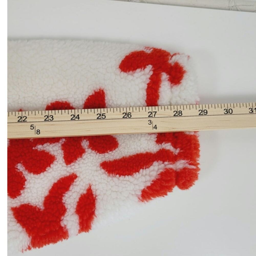 Free People Red White and Blue Floral Sherpa Jacket - Picture 16 of 16